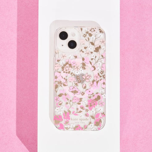 Kate Spade Protective Case for MagSafe iPhone 15 Plus - Flowerbed